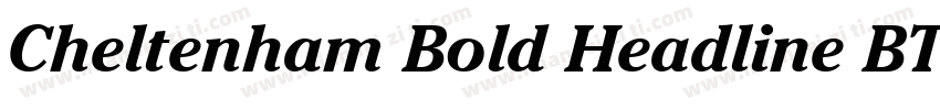 Cheltenham Bold Headline BT字体转换